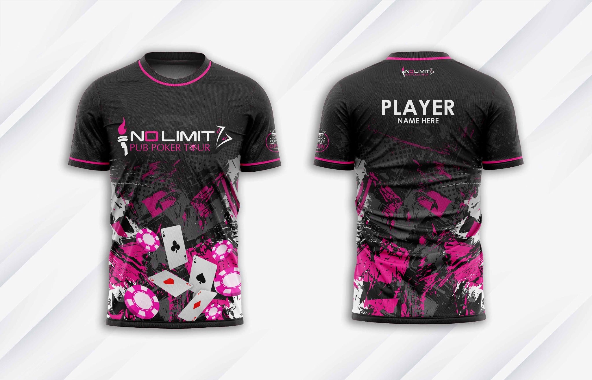 Custom Jersey - Black/Pink